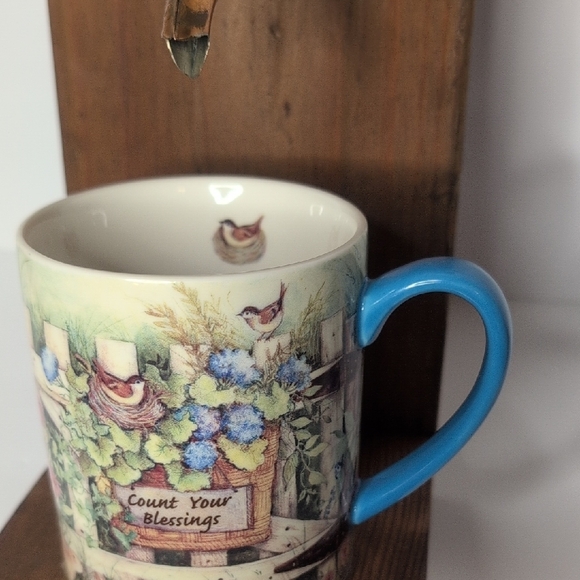 Rustic Wooden Handmade Bird Feeder Copper Birds - Picture 6 of 16